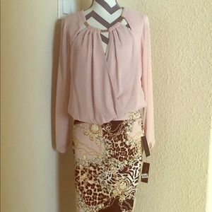 Thalia Blush Blouse